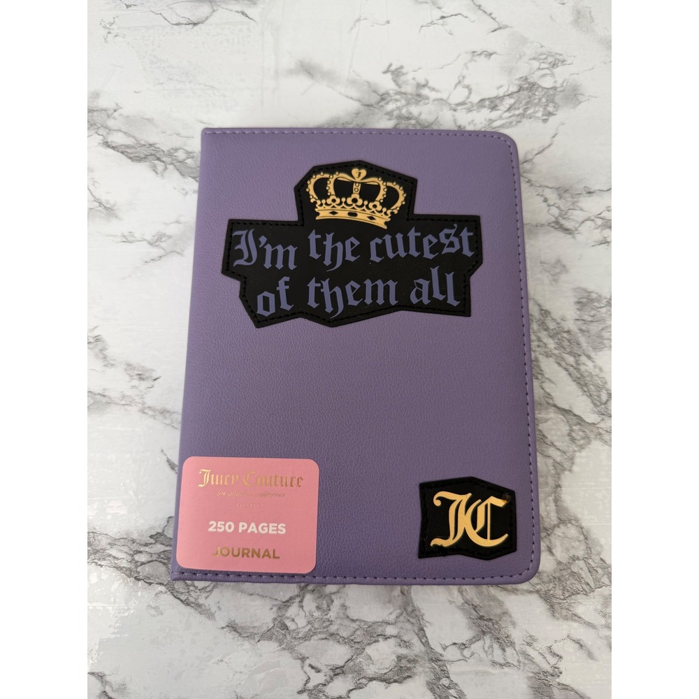 NWT Juicy Couture Journal Cutest Of Them All Graphic Purple